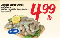 El Super Fresh 36-40 Ct. Large White Shrimp Headless offer