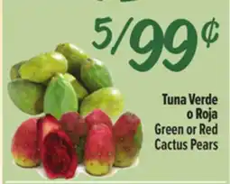 El Super Fresh Green or Red Cactus Pears offer