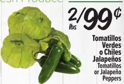 El Super Fresh Tomatillos or Jalapeno Peppers offer