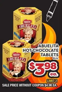 Torres Supermercado ABUELITA HOT CHOCOLATE TABLETS offer