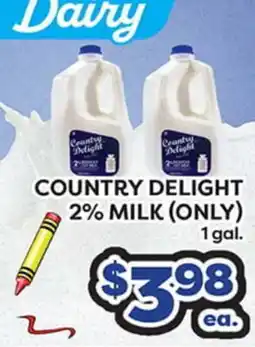Torres Supermercado COUNTRY DELIGHT 2% MILK (ONLY) offer