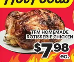 Torres Supermercado TFM HOMEMADE ROTISSERIE CHICKEN offer