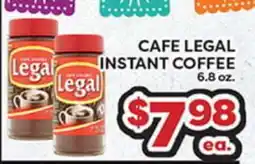 Torres Supermercado CAFE LEGAL INSTANT COFFEE offer