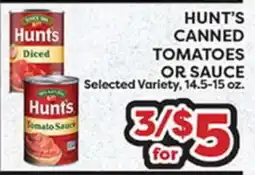 Torres Supermercado HUNT'S CANNED TOMATOES OR SAUCE offer