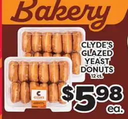 Torres Supermercado CLYDE'S GLAZED YEAST DONUTS offer