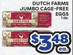 Torres Supermercado DUTCH FARMS JUMBO CAGE-FREE EGGS offer
