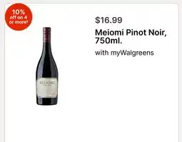 Walgreens Meiomi Pinot Noir offer
