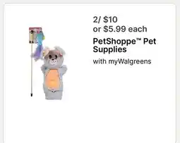 Walgreens PetShoppe Pet Supplies offer