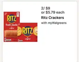 Walgreens Ritz Crackers offer