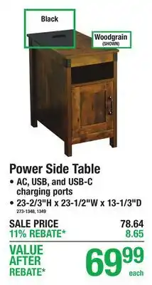 Menards Power Side Table offer