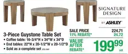 Menards 3-Piece Guystone Table Set offer
