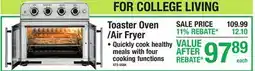 Menards Toaster Oven / Air Fryer offer
