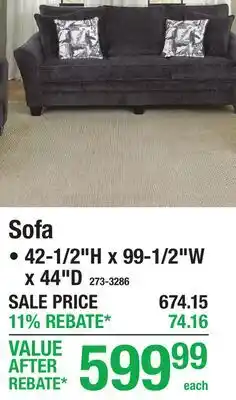 Menards Sofa offer