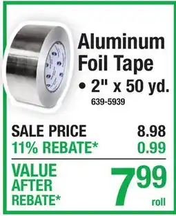 Menards Aluminum Foil Tape offer