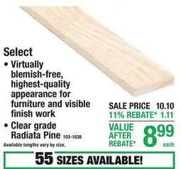 Menards Select offer