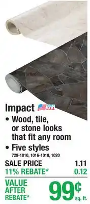 Menards Impact offer