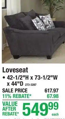 Menards Loveseat offer