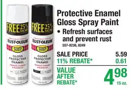 Menards Protective Enamel Gloss Spray Paint offer