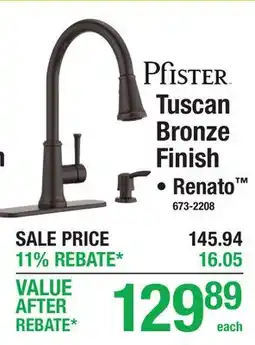 Menards Tuscan Bronze Finish offer