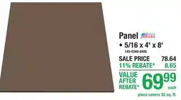 Menards Panel offer