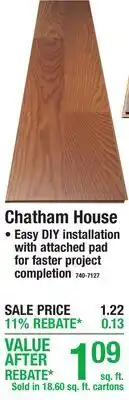 Menards Chatham House offer