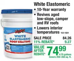Menards White Elastomeric offer