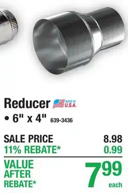 Menards Reducer DUCTWORK offer