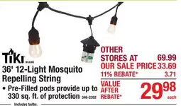 Menards 36' 12-Light Mosquito Repelling String offer