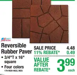 Menards Reversible Rubber Paver offer