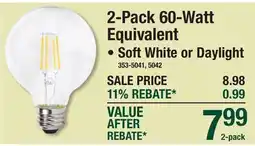 Menards 2-Pack 60-Watt Equivalent offer