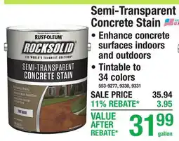 Menards Semi-Transparent Concrete Stain offer