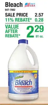 Menards Bleach offer