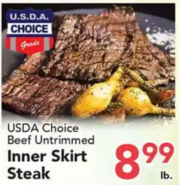 Eurofresh Market USDA Choice Beef Untrimmed Inner Skirt Steak offer