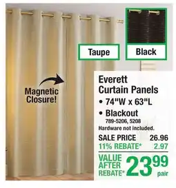Menards Everett Curtain Panels offer