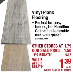 Menards Vinyl Plank Flooring offer