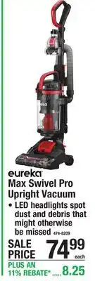 Menards eureka Max Swivel Pro Upright Vacuum offer