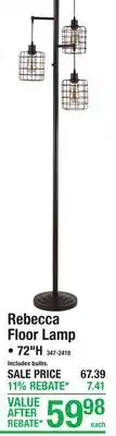 Menards Rebecca Floor Lamp offer