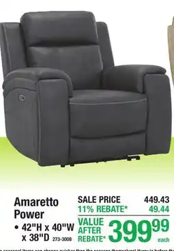 Menards Amaretto Power offer