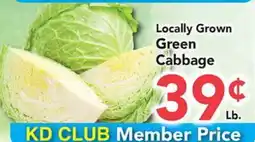 Eurofresh Market Locally Grown Green Cabbage offer