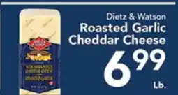 Eurofresh Market Dietz & Watson Roasted Garlic Cheddar Cheese offer