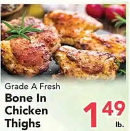 Eurofresh Market Grade A Fresh Bone In Chicken Thighs offer