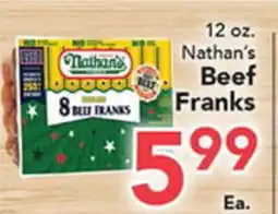 Eurofresh Market Nathan's Beef Franks offer