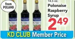 Eurofresh Market Polonaise Raspberry Syrup offer