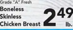Eurofresh Market Grade A Fresh Boneless Skinless Chicken Breast offer