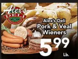Eurofresh Market Alex's Deli Pork & Veal Wieners offer