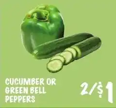 Foodarama Cucumber Or Green Bell Peppers offer