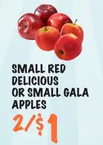 Foodarama Small red delicious or small gala apples offer