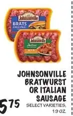 Foodarama Johnsonville bratwurst or italian sausage offer