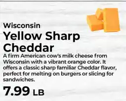 Sunset Foods Wisconsin yellow sharp cheddar offer