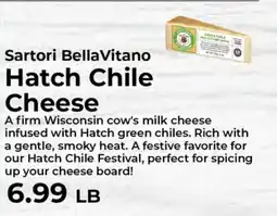 Sunset Foods Sartori Bellavitano Hatch Chile Cheese offer